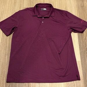 Callaway Men's Burgundy Polo Shirt size XL